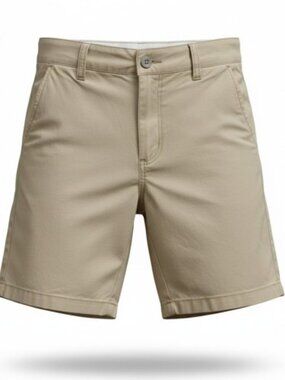 CAT & JACK Khaki Chinos Shorts Boys Size 8 Uniform Adjustable Waist